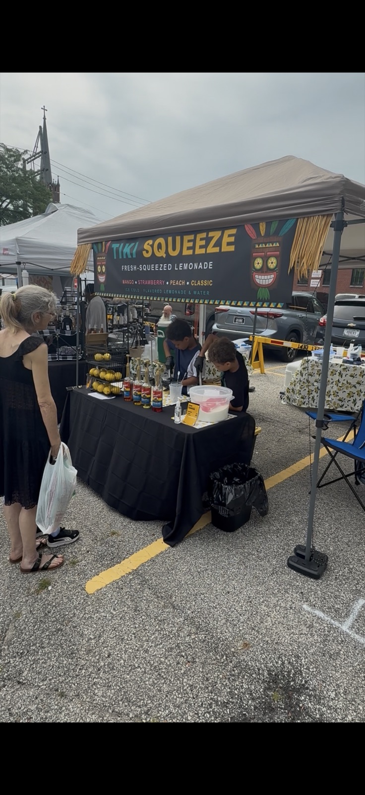 The Tiki Squeeze setup working a market
